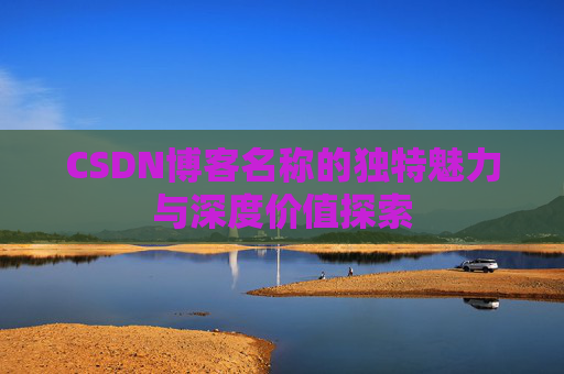 CSDN博客名称的独特魅力与深度价值探索